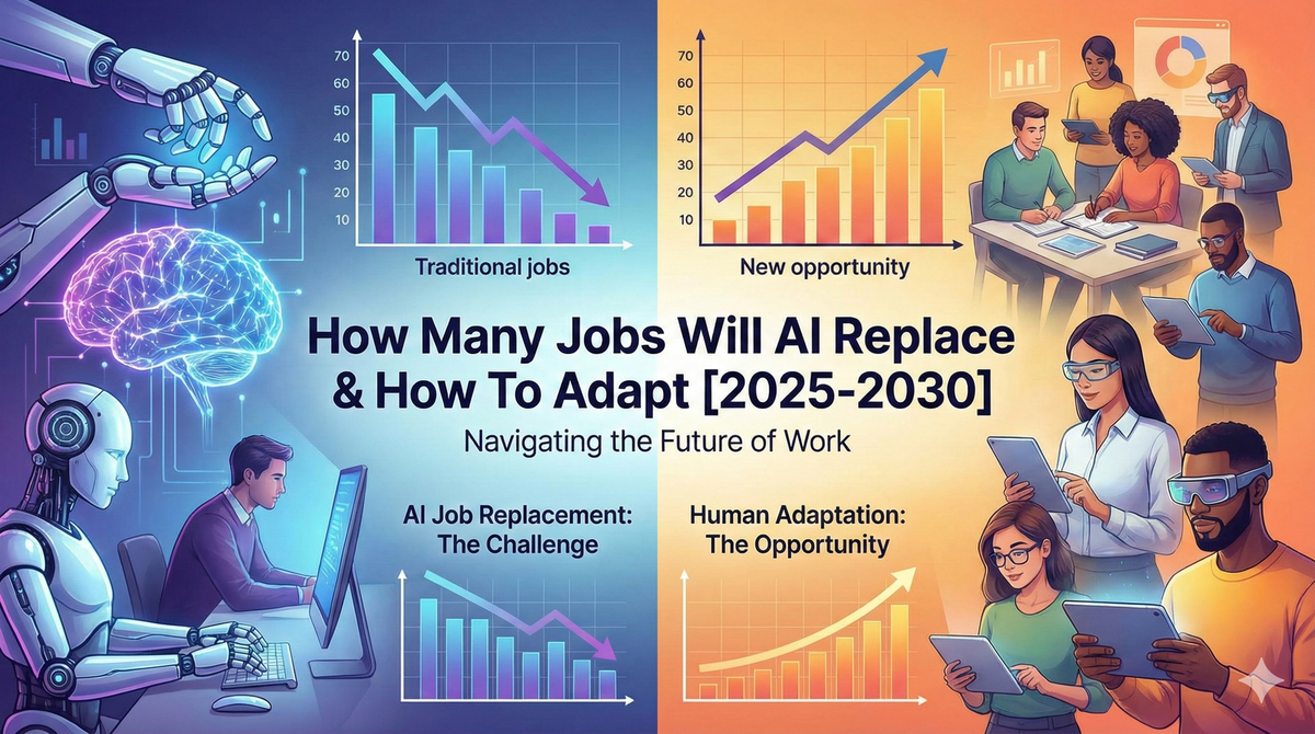 How Many Jobs Will AI Replace & How To Adapt [2025-2030]